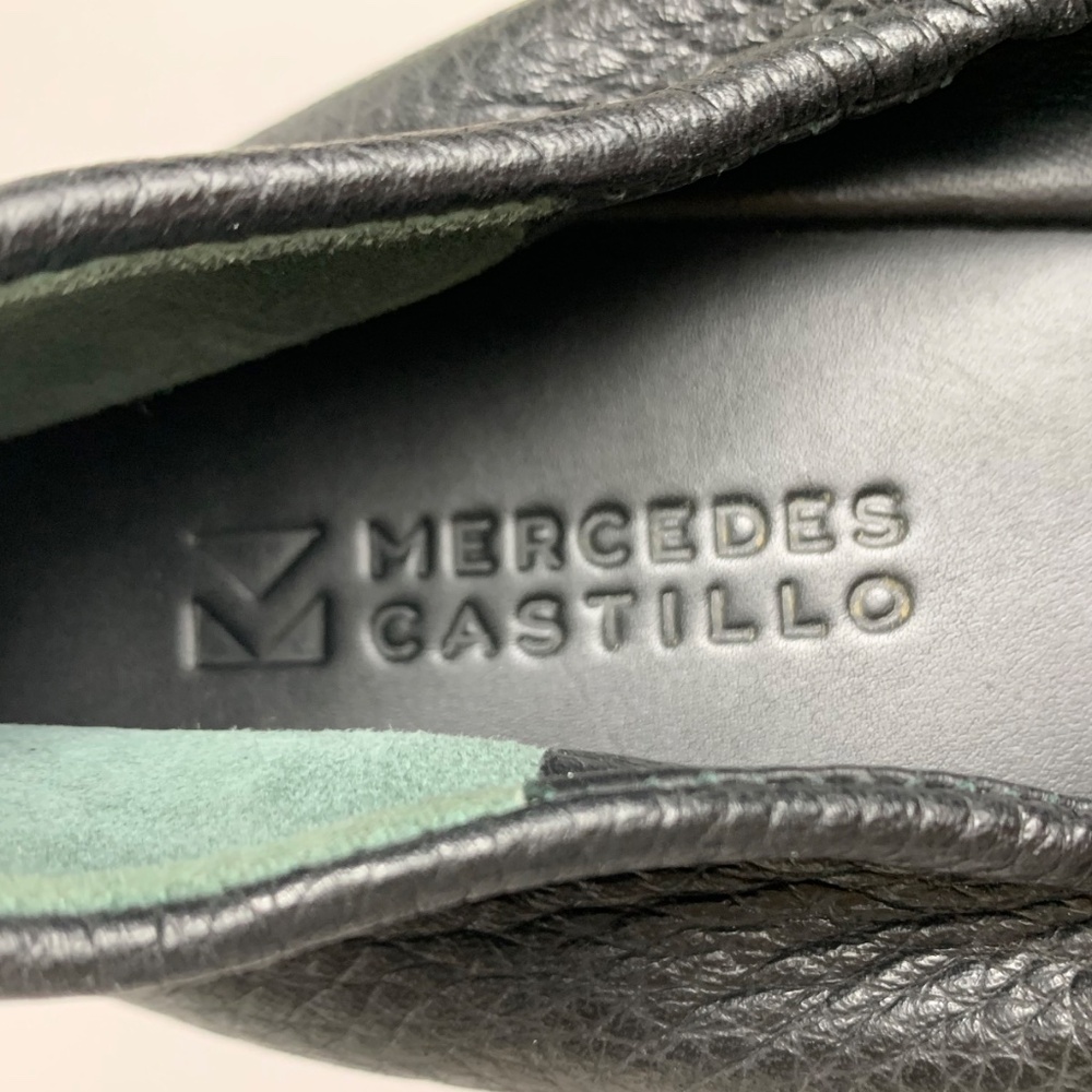 Mercedes Castillo Womens Leather Ballet Flats in Black - Picture 5 of 7